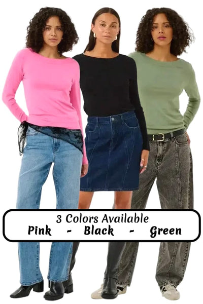 LONG SLEEVE LIGHT WEIGHT TOP Top Kaffe 