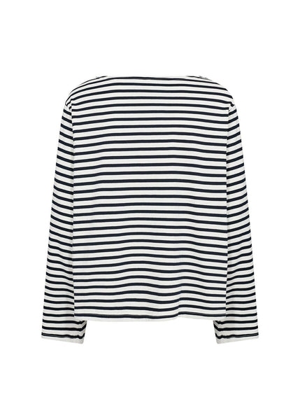 LONG SLEEVE STRIPED CREW NECK TOP T-Shirt SOYACONCEPT 