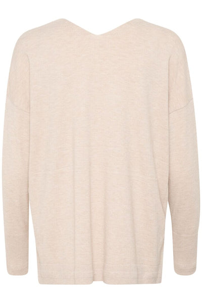 LOOSE FIT LONG SLEEVE BEIGE SWEATER Sweater CREAM 