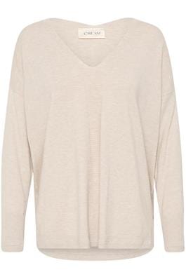 LOOSE FIT LONG SLEEVE BEIGE SWEATER Sweater CREAM 