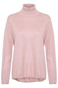 LOOSE ROLL NECK MAUVE SWEATER sweatshirt CULTURE 