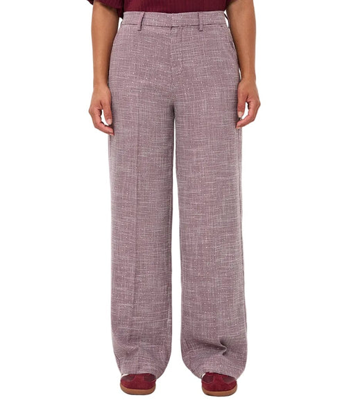 MERLOT STRAIGHT LEG EMBELLISHED PANT Pants Esqualo 4 Merlot 