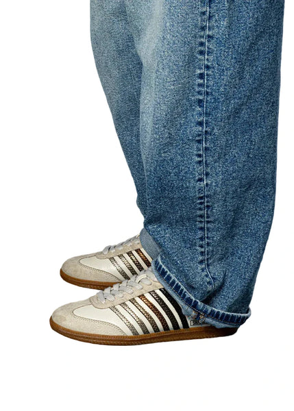 METALLIC STEVIE STRIPE RETRO SPORT SNEAKER Shoes ShuShop 