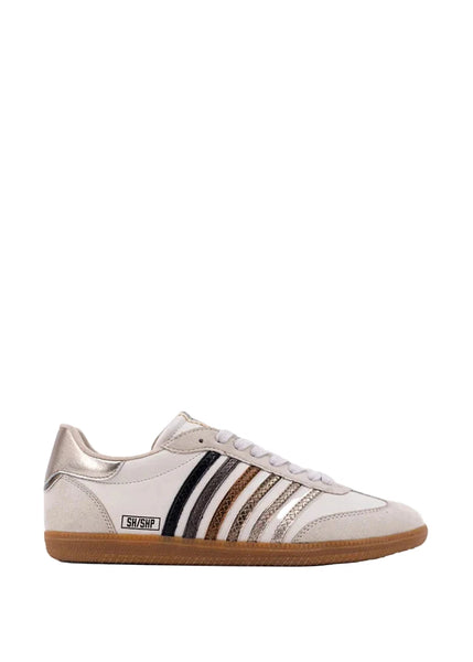 METALLIC STEVIE STRIPE RETRO SPORT SNEAKER Shoes ShuShop 