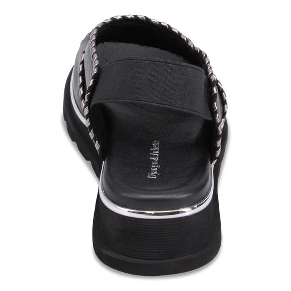 METALLIC STITCHING SLINGBACK SANDAL Shoes Django & Juliette 