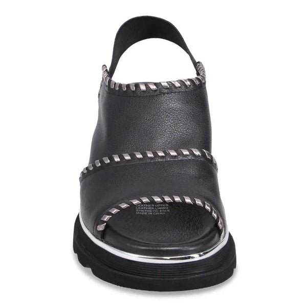 METALLIC STITCHING SLINGBACK SANDAL Shoes Django & Juliette 