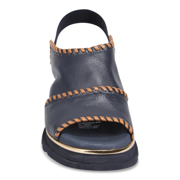 METALLIC STITCHING SLINGBACK SANDAL Shoes Django & Juliette 