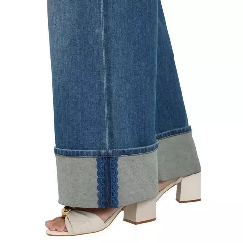 MORGAN CROPPED CUFFED WIDE LEG JEANS Jeans Liverpool 