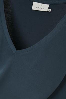 NAVY BASIC V NECK T SHIRT Blouse Kaffe 