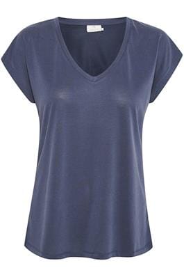 NAVY BASIC V NECK T SHIRT Blouse Kaffe 