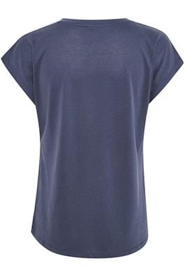 NAVY BASIC V NECK T SHIRT Blouse Kaffe 