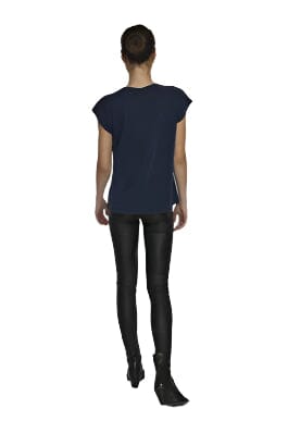 NAVY BASIC V NECK T SHIRT Blouse Kaffe 