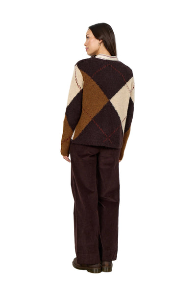 NEUTRAL COLOURED KNIT STRIPED CREWNECK SWEATER SWEATER SOYA CONCEPT 