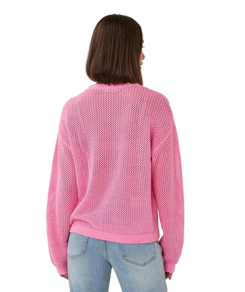 OPEN KNIT 3D TAPE DETAIL TEXTURED KNIT TOP Shirts & Tops Esqualo 