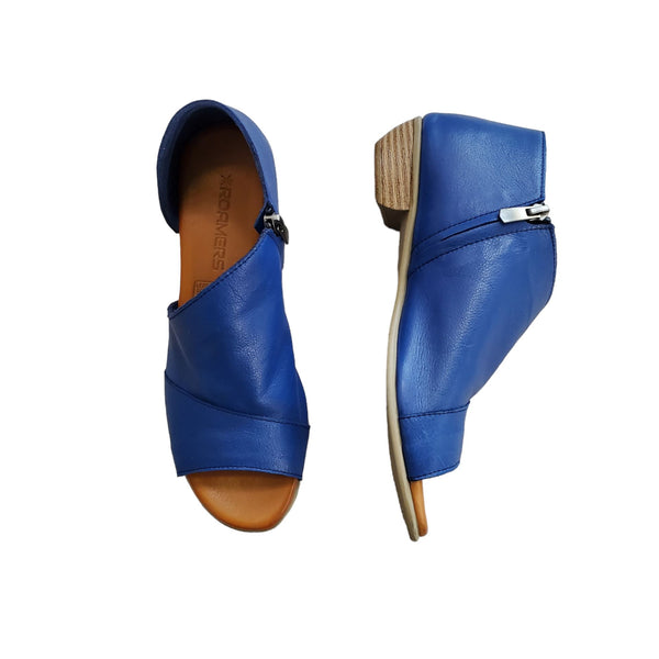 OPEN TOE SIDE DESIGN BLUE SANDAL Shoes Rosina 