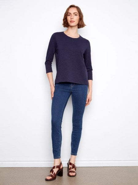 ORGANIC COTTON 3/4 SLEEVE TOPS T Shirts & Tops Charlie B 