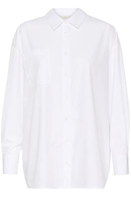 OVERSIZED LONG SLEEVE WHITE SHIRT Shirts & Tops Kaffe 