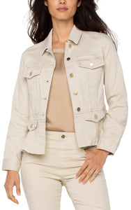 PEPLUM JACKET Jacket Liverpool XS Cappuccino 