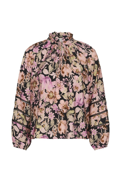 PINK FLOWER PRINT BLOUSE Blouse Kaffe 