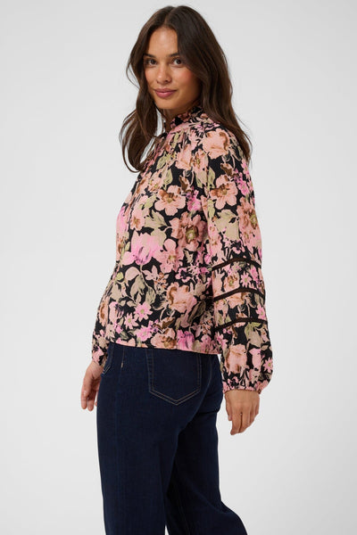 PINK FLOWER PRINT BLOUSE Blouse Kaffe 