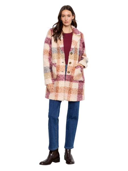 PLAID BOUCLE SHACKET Jacket Charlie B 