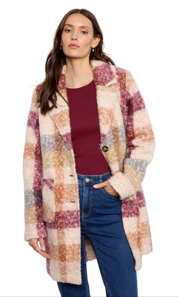 PLAID BOUCLE SHACKET Jacket Charlie B 