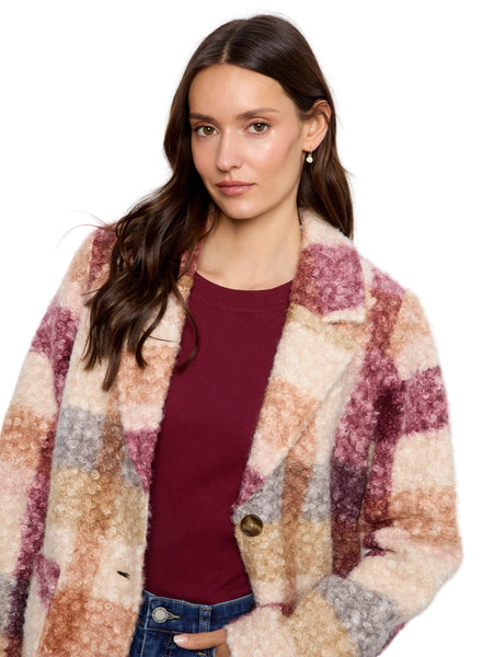 PLAID BOUCLE SHACKET Jacket Charlie B 