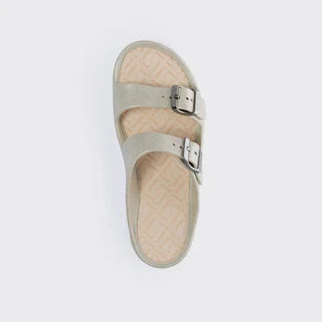 PLATFORM DOUBLE BUCKLE Giulietta Warm Grey SPARKLE SLIDE Sandal Lemon Jelly 