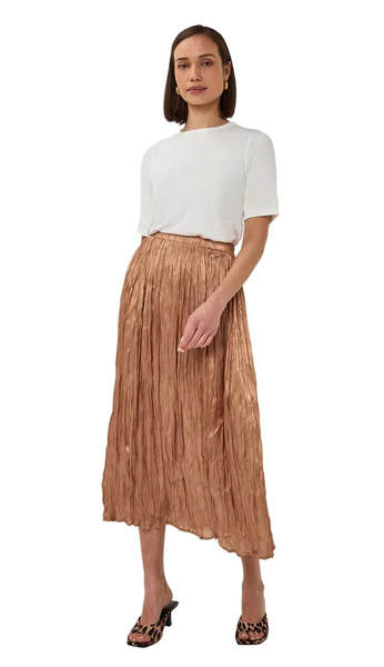 PLISSE CHANGEANT CAPPUCCINO SKIRT Skirt Esqualo 