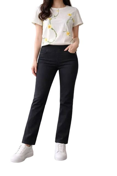 PULL ON BLACK STRAIGHT LEG JEAN Jeans GG Jeans 