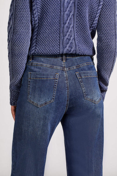 PULL ON WIDE LEG BLUE JEAN Jeans Tribal 