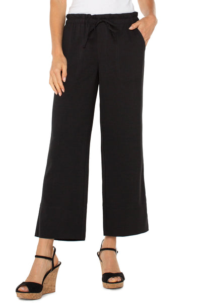 PULL ON WIDE LEG CROP TROUSER Pants Liverpool 