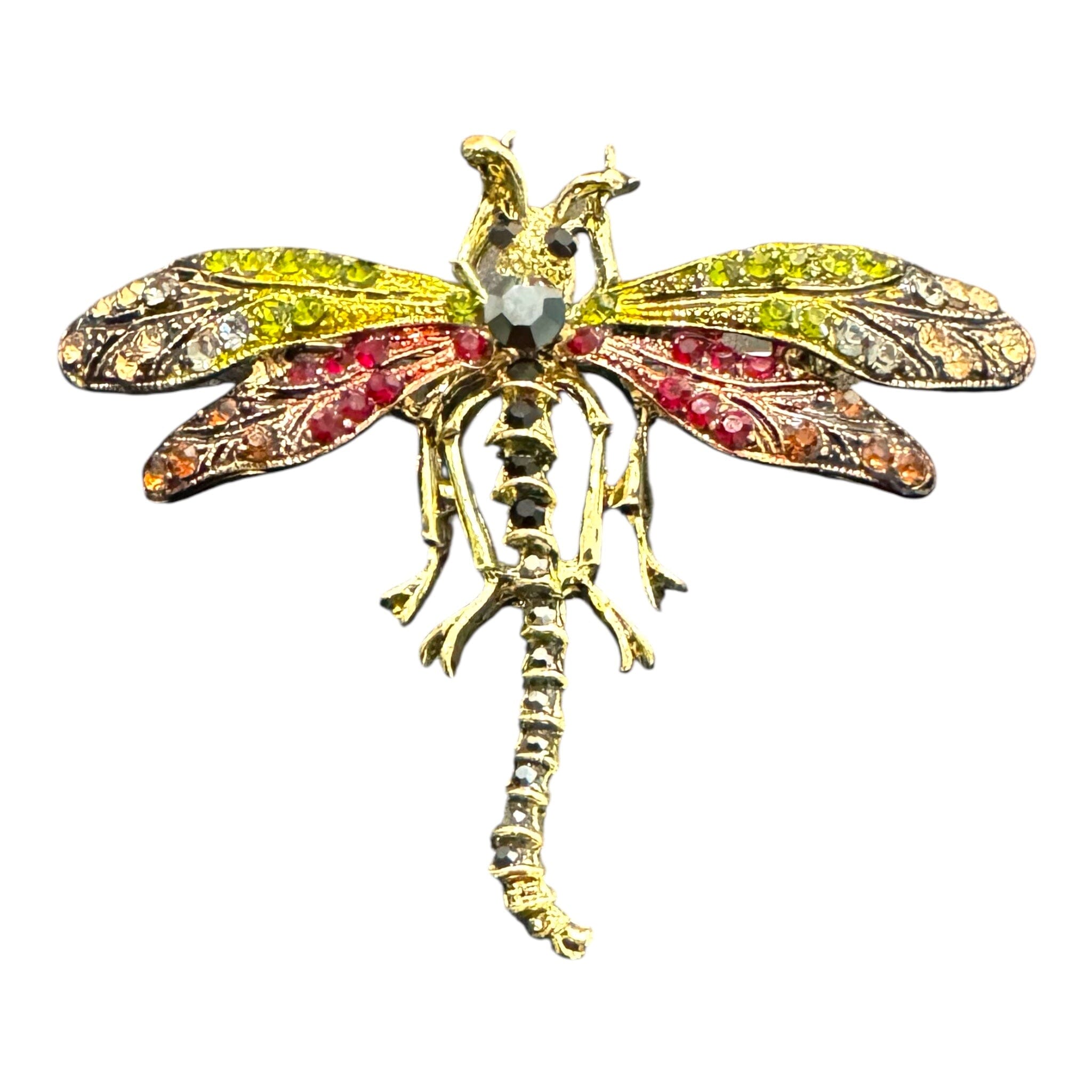 PURPLE GREEN DRAGONFLY BROOCH Brooch FashionWear Collection Purple Green 