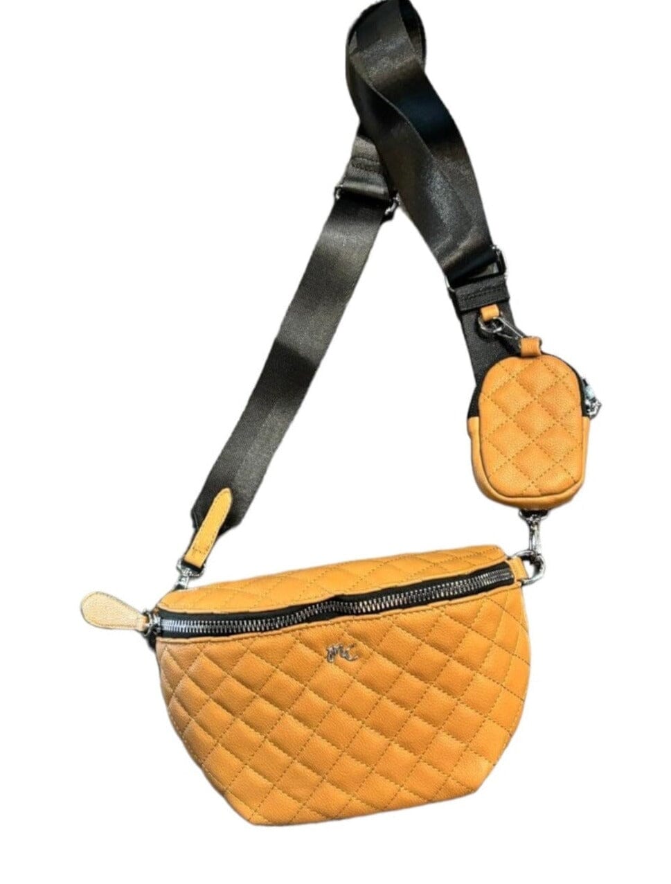 QUILTED CAMEL CROSSBODY BAG Handbag Sayan Camel 