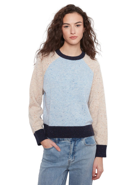 RAGLAN LONG SLEEVE CREW NECK COLOR BLOCKED SWEATER SWEATER Charlie B 