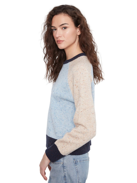 RAGLAN LONG SLEEVE CREW NECK COLOR BLOCKED SWEATER SWEATER Charlie B 