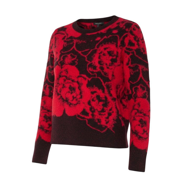 RED BLACK FLORAL ULTRA SOFT SWEATER SWEATER Liverpool 