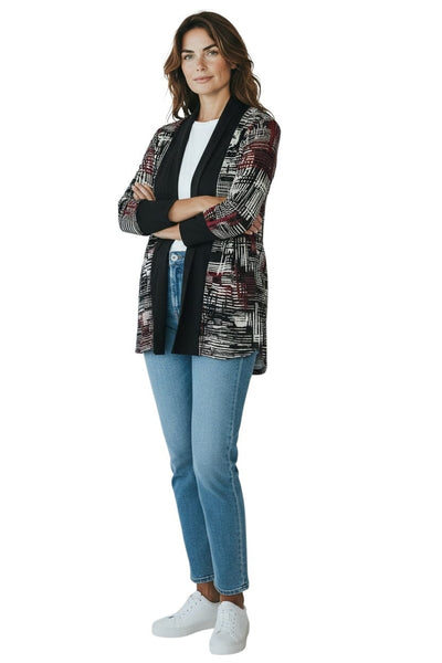 RED MIX CARDIGAN Top Bali 