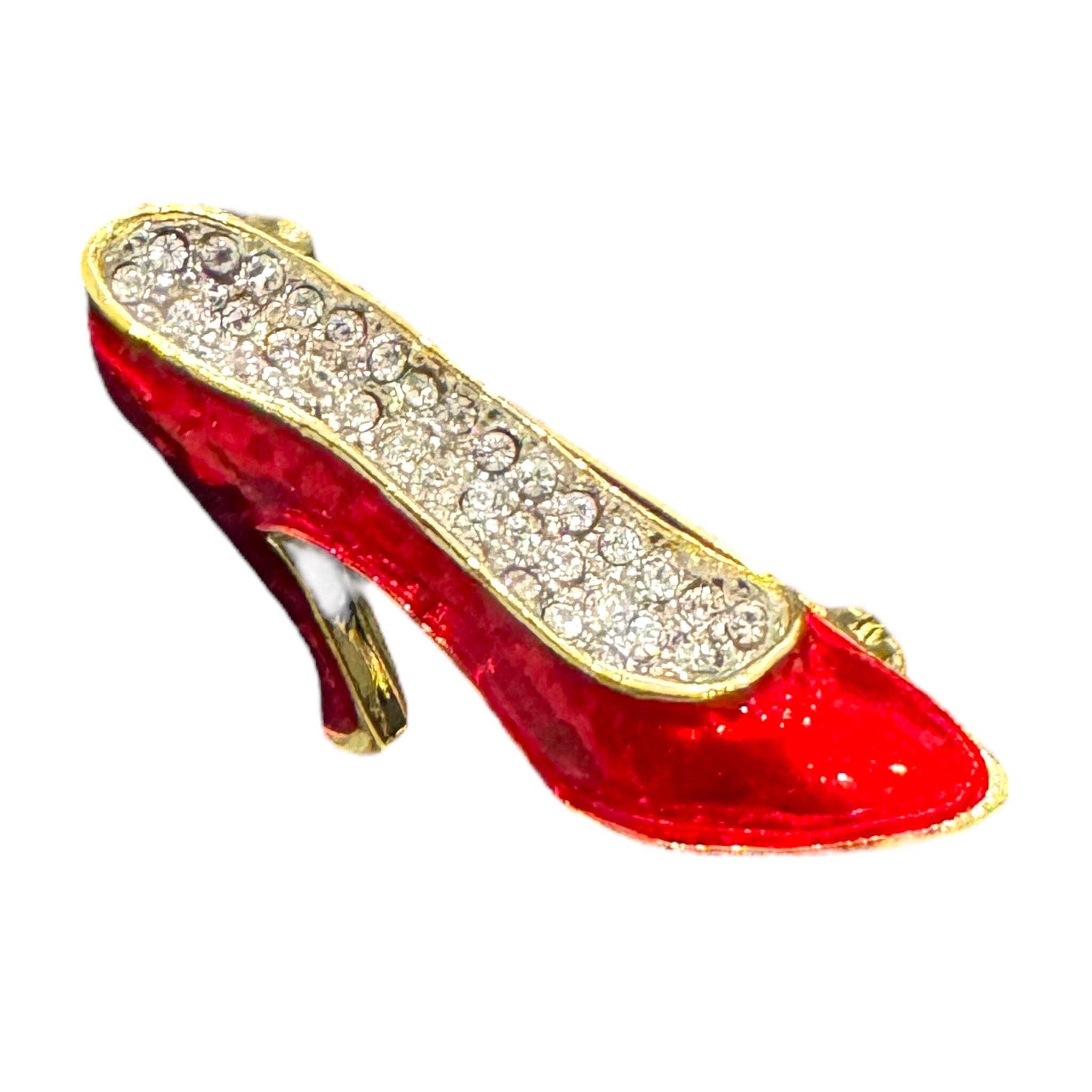 RED STILETTO SHOE BROOCH Brooch FashionWear Collection Red 