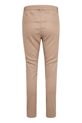 REMOVABLE BELT TAUPE WAXED ANKLE PANT Pant CREAM 