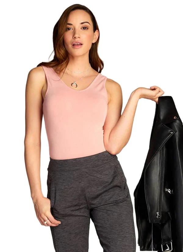 REVERSIBLE BLUSH BAMBOO CAMISOLE Camisole C'est Moi O/S Blush 