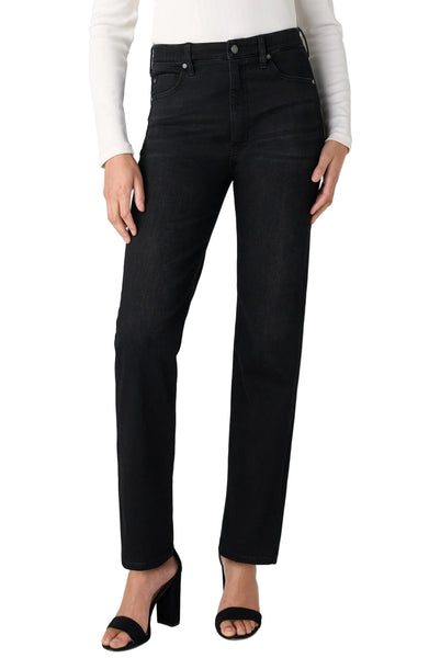 ROWAN HIGH RISE SLIM WITH COMFORT WAIST BLACK JEANS Jeans Liverpool 2 Crow Stone 