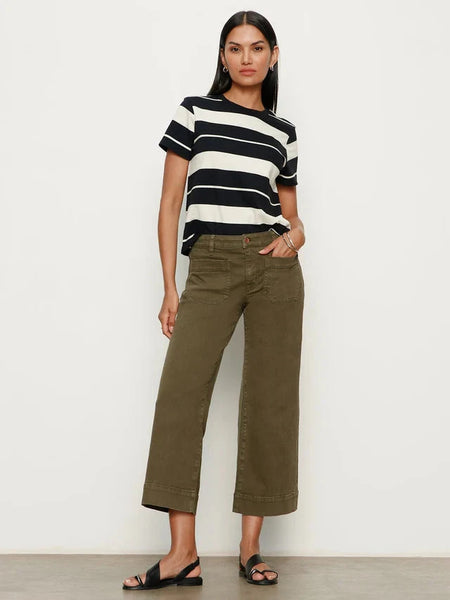SANCTUARY FATIGUE KHAKI FRONT POCKET CROP WIDE LEG PANT Jeans Sanctuary 