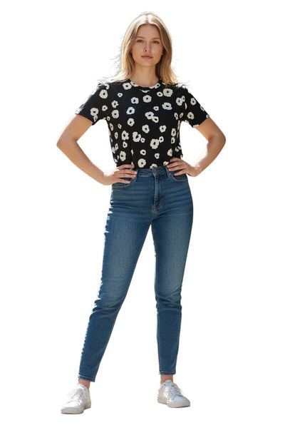 SANCTUARY THE PERFECT CREW NECK FLORAL T SHIRT T Shirts & Tops Sanctuary 