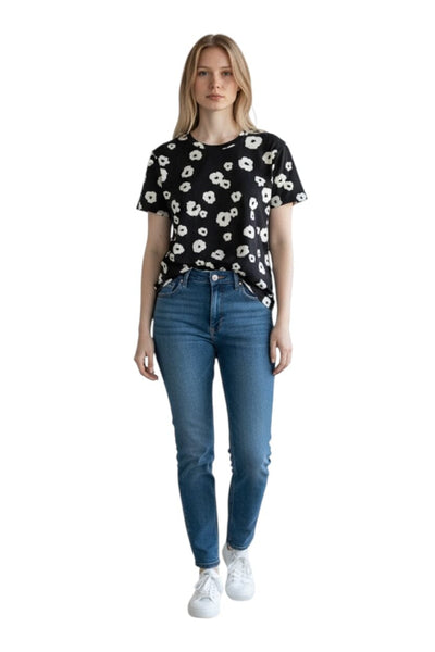 SANCTUARY THE PERFECT CREW NECK FLORAL T SHIRT T Shirts & Tops Sanctuary 