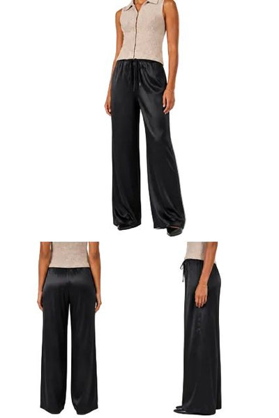 SATIN STRAIGHT LEG PANT Legging C'est Moi 