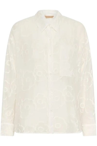 SHEER FLORAL SHIRT Blouse Culture 
