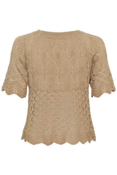 SHORT SLEEVE KNIT BLOUSE Shirts & Tops Kaffe 