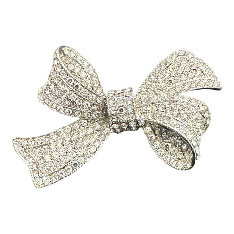 SILVER BOW BROOCH Brooch FashionWear Collection Silver 