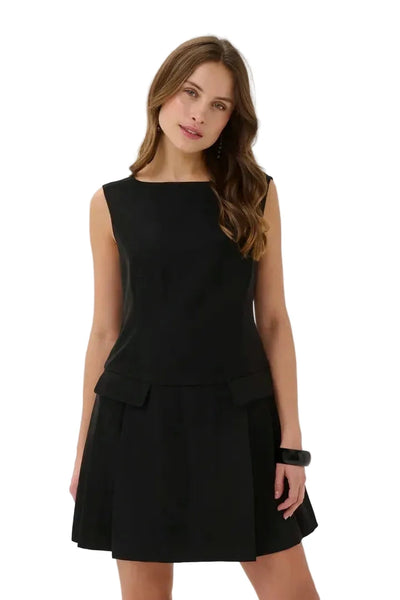 SLEEVELESS BLACK MINI DRESS Dress CULTURE 34 Black 